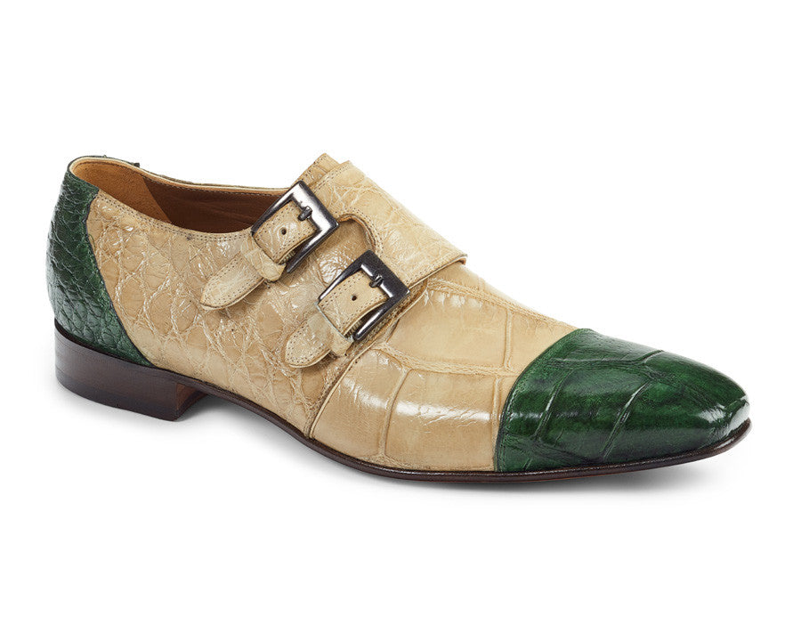 green alligator shoes