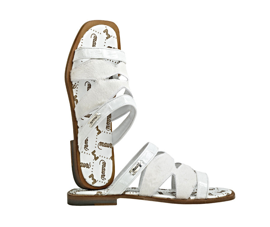 Mauri - "1492 Gulf" Crocodile/Pony Hair Sandals