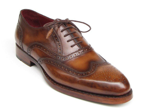 Paul Parkman Wingtip Goodyear Welted Tobacco Oxfords