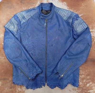 G-Gator Custom Denim Alligator Jacket for Sale