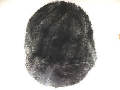 Charcoal Mink Fur Riding Hat