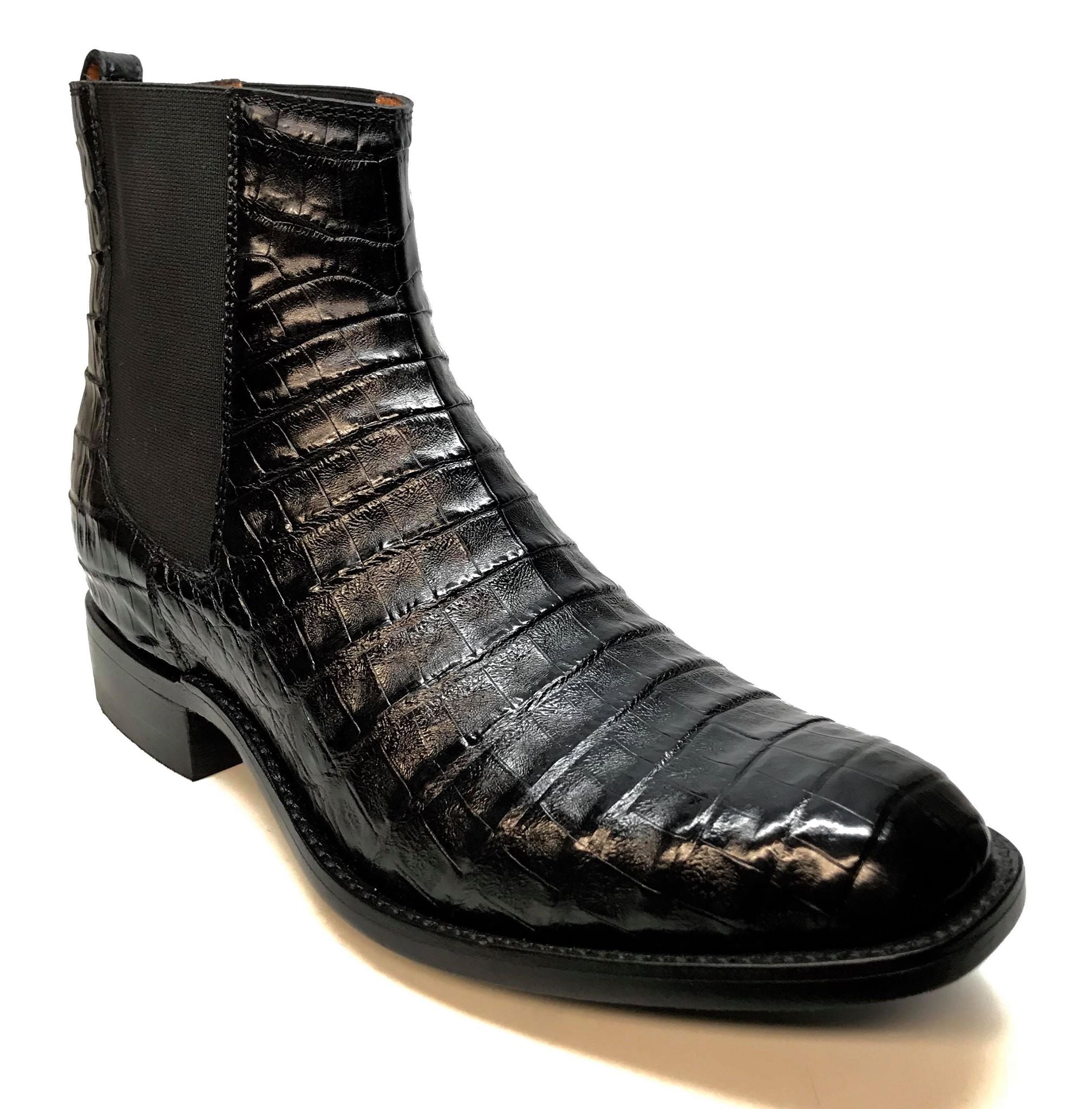 crocodile chelsea boots mens