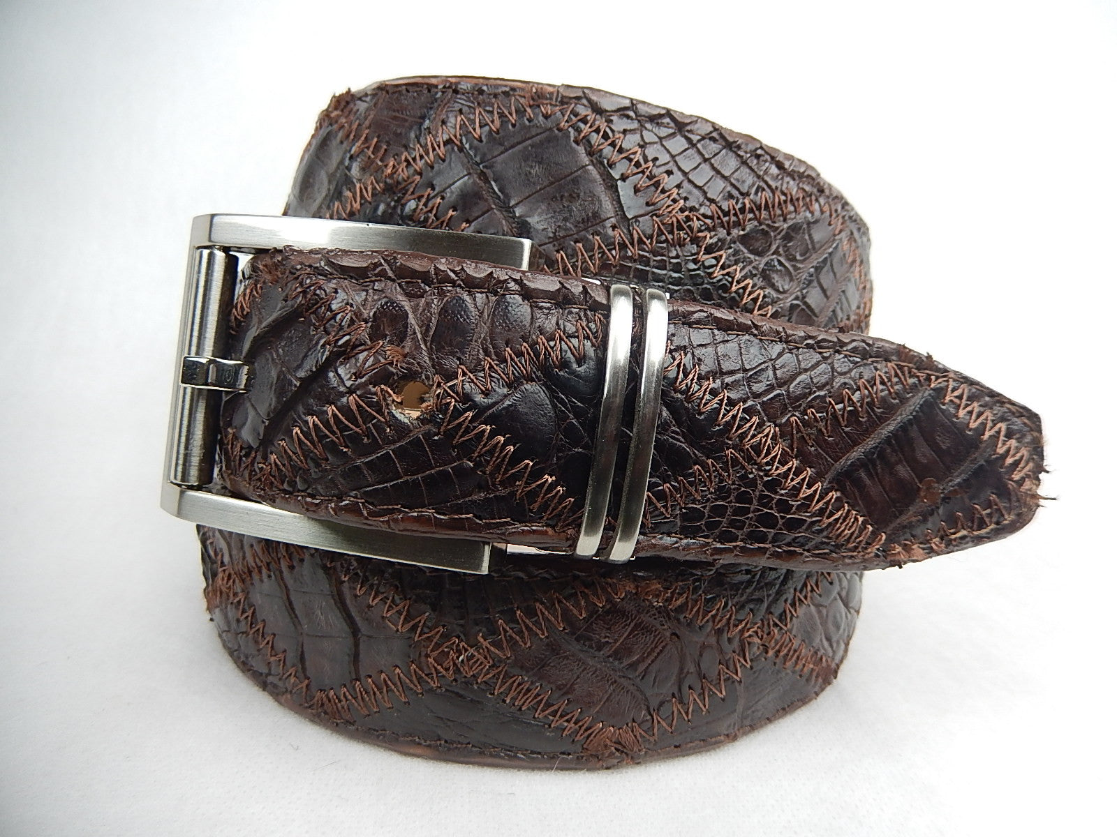 Safari Crocodile Cross Stitch Patch Belt