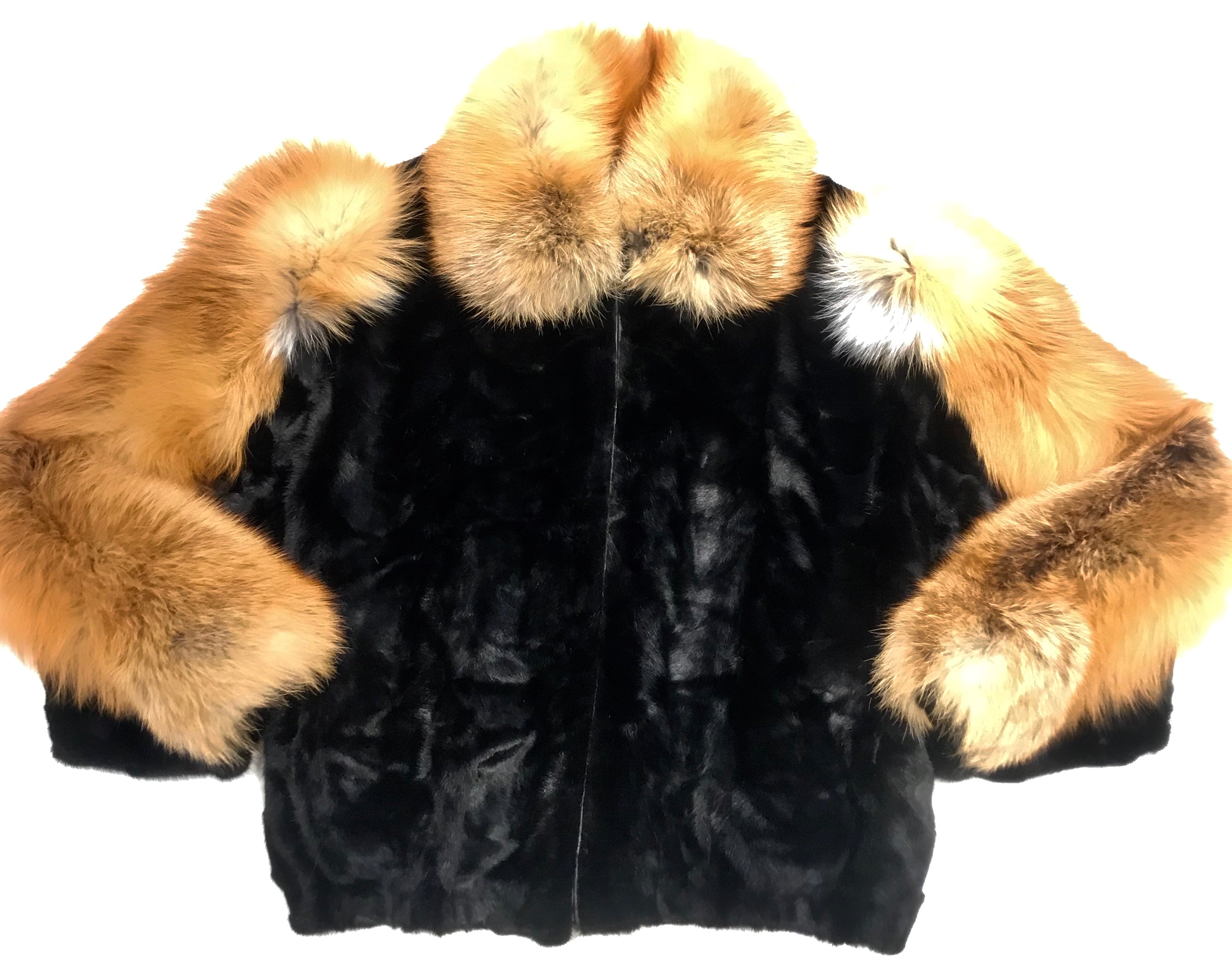 black mink fur