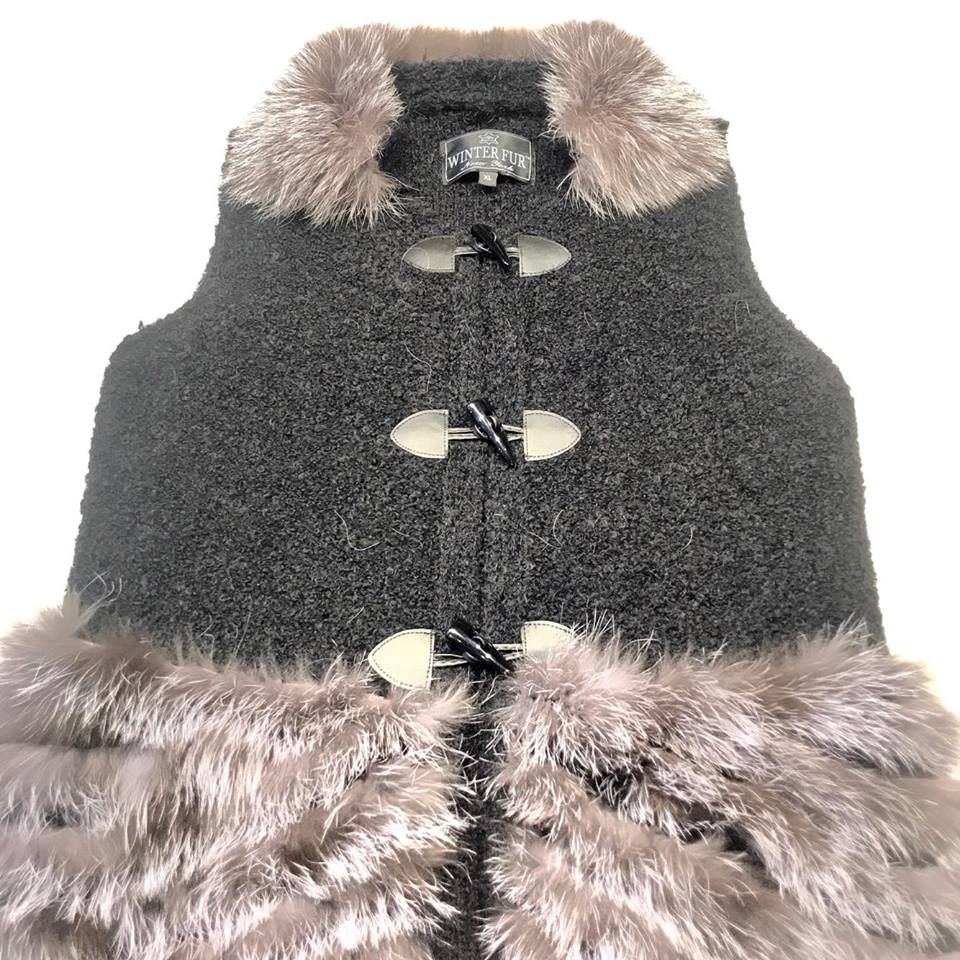 Winter Fur Women's Rabbit/Fox Vest