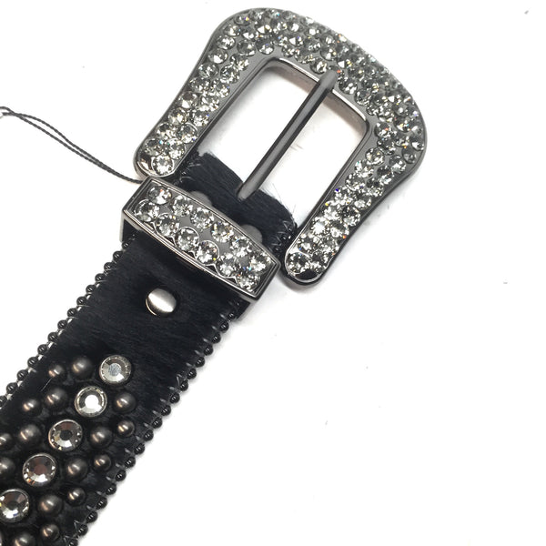 B.B. Simon Fully Loaded Custom Pony Hair Swarovski Crystal Belt – Dudes ...