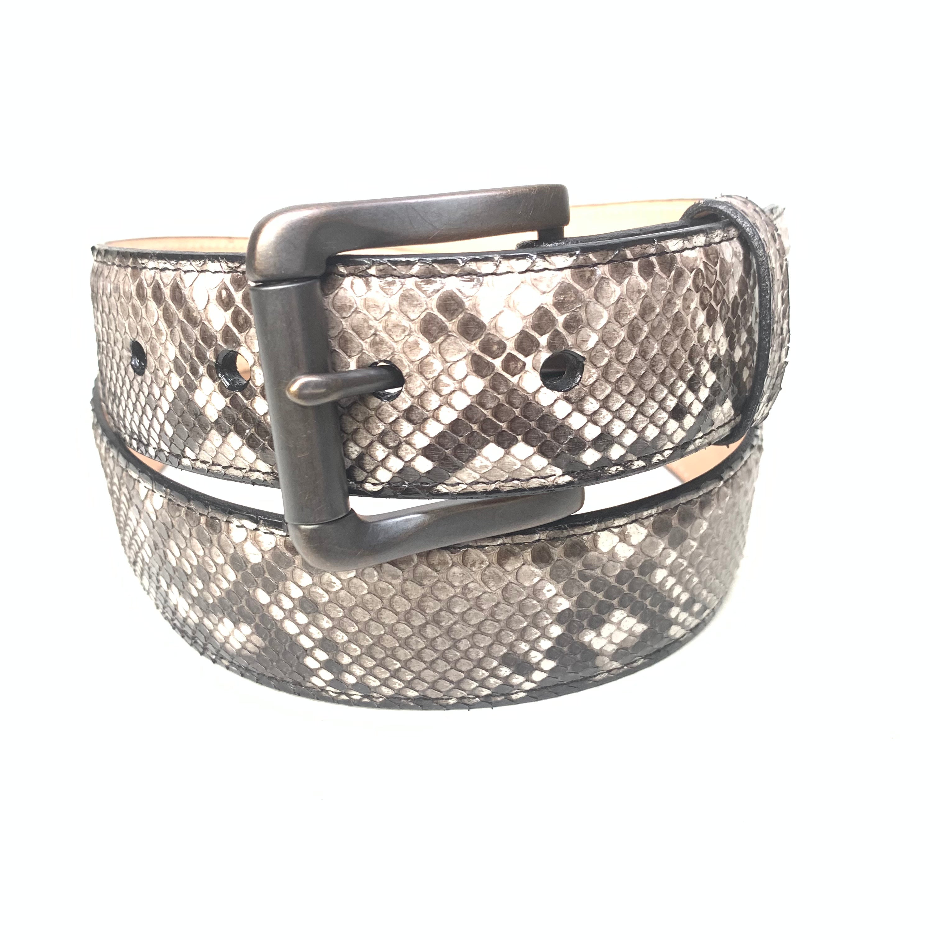 Kashani Natural Cobra Snakeskin Belt