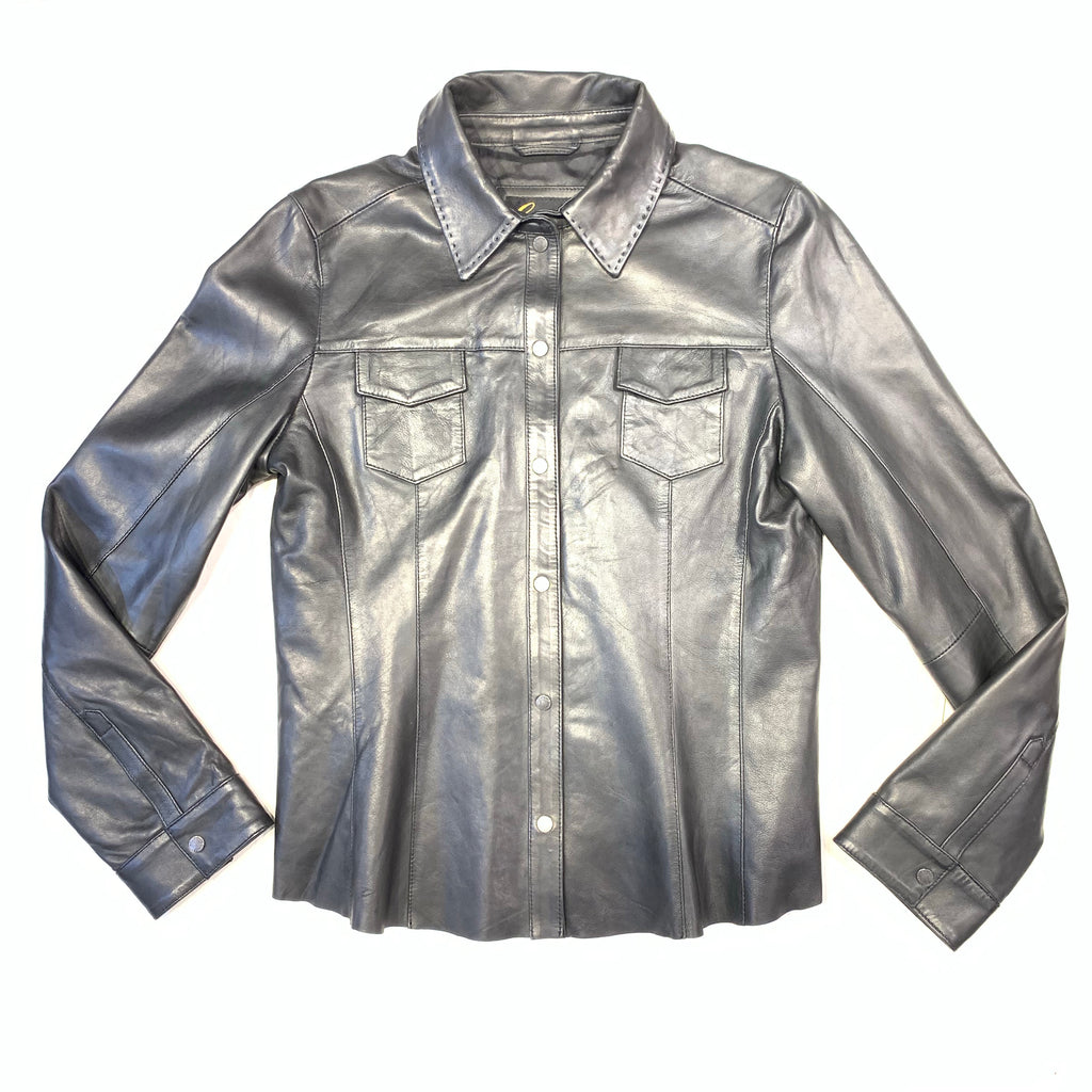 scully leather shirt