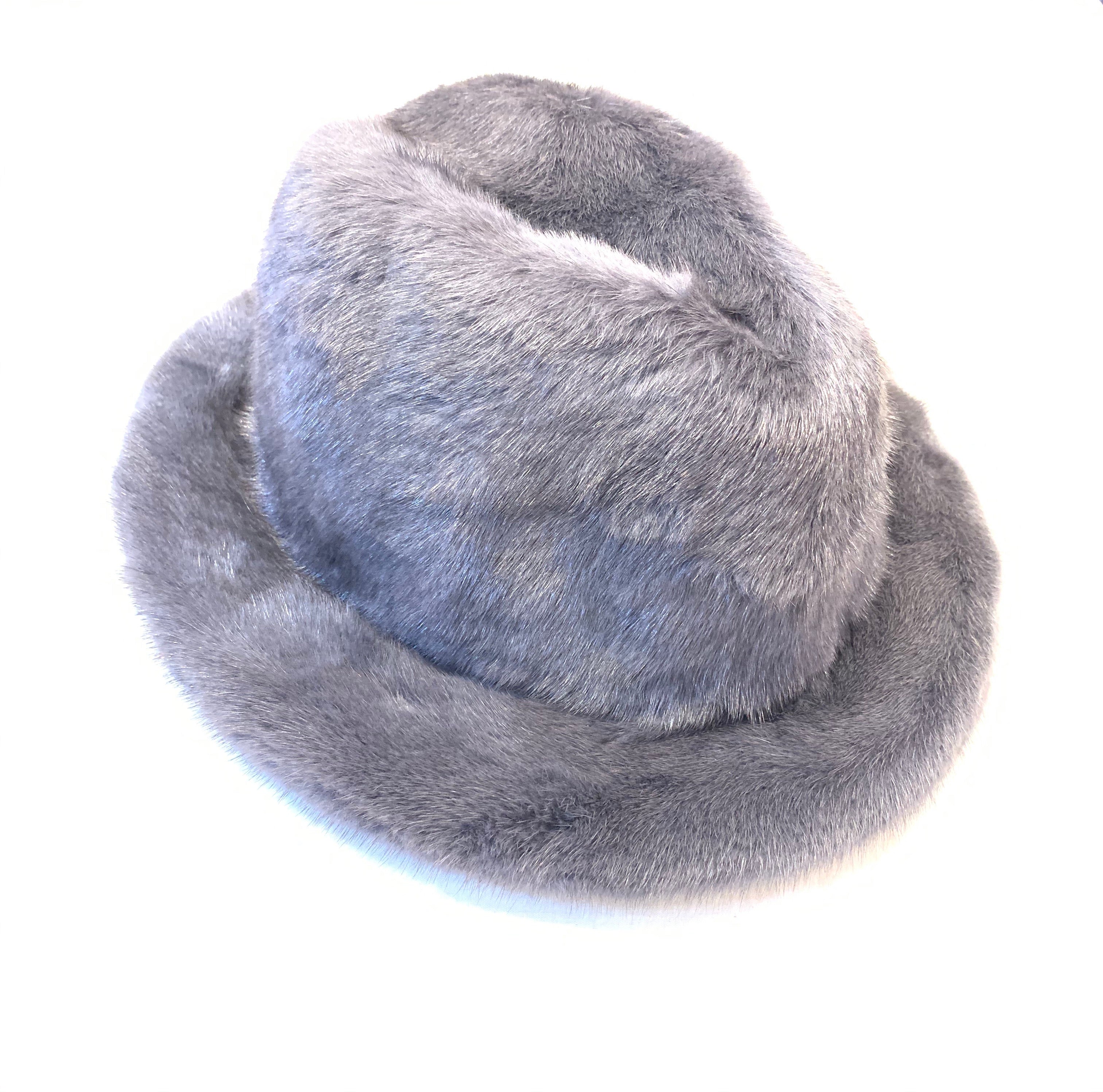 Kashani Men's Grey Full Mink Top Hat