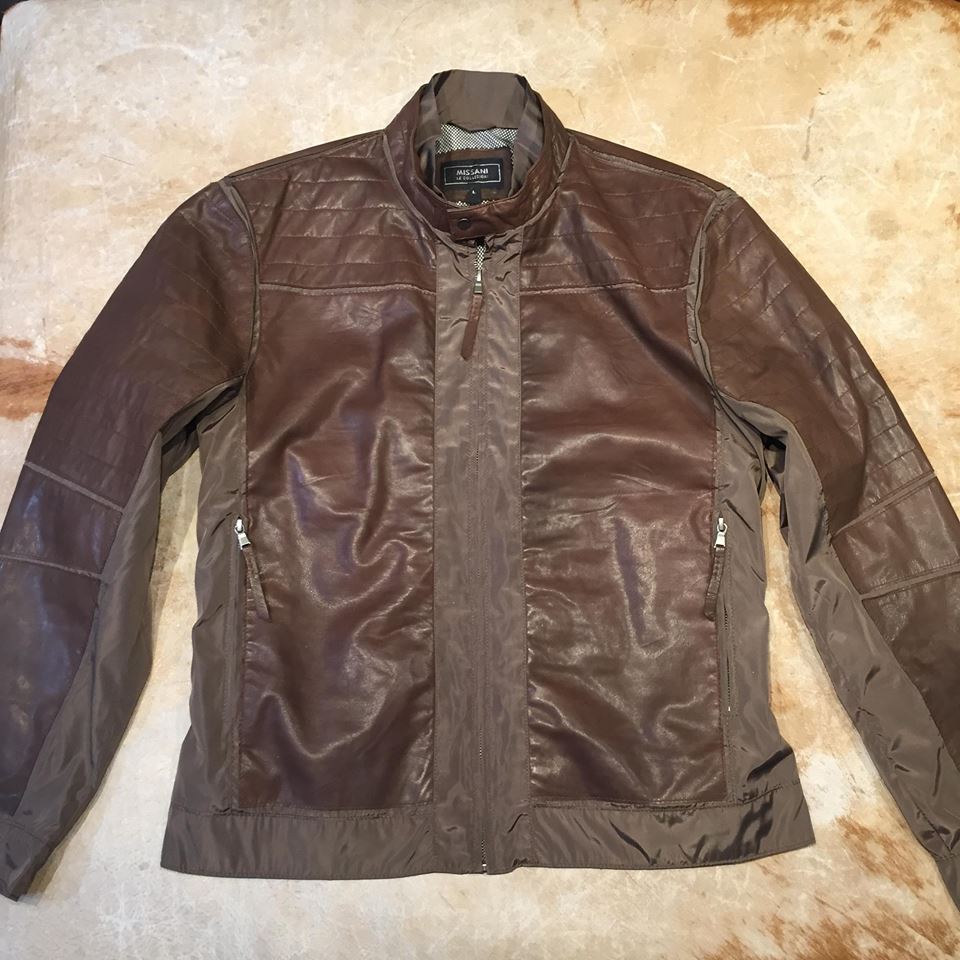 Missani Men's Brown Lambskin Leather Active Jacket