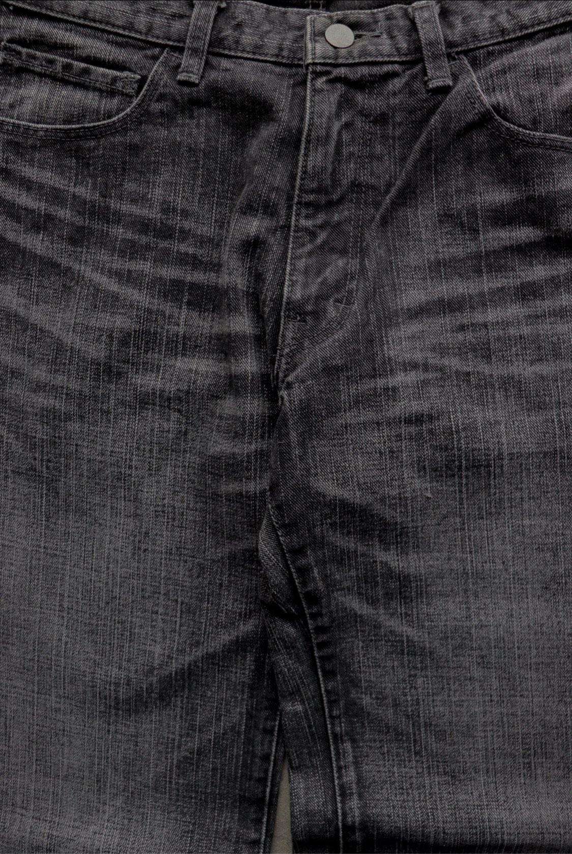 NUMBER (N)INE SS04 DOUBLE POCKET “PAIN” WASHED BLACK DENIM – LOST