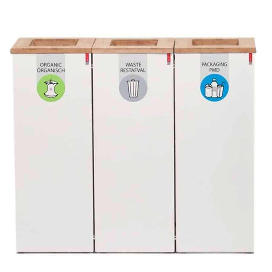 Weg huis Aftrekken Blijkbaar Trio afvalbak Lune Paxa XL (3 x 90 liter) – Habitat Solutions