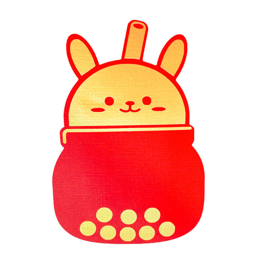 Cat Head Red Envelope – Chunky