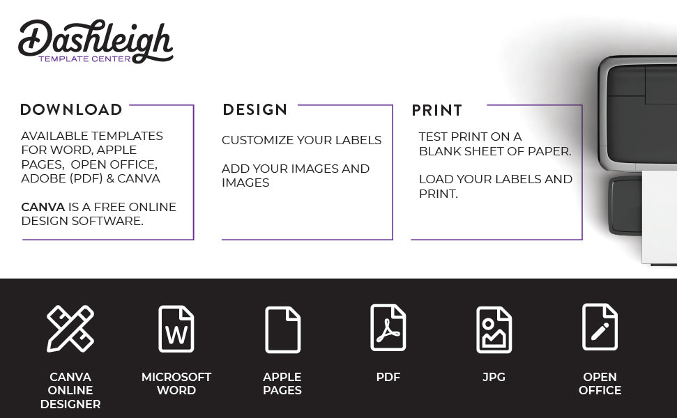 easy to design sheet labels