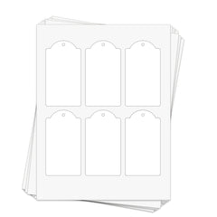 dome rectangle printable hang tags