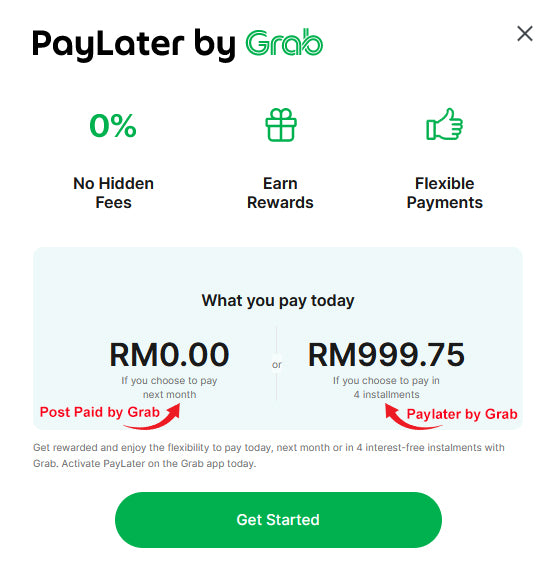 Grab Payment Method