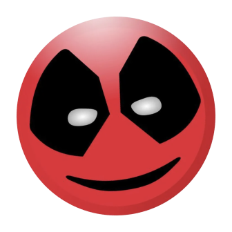 Deadpool Smiley Emoji