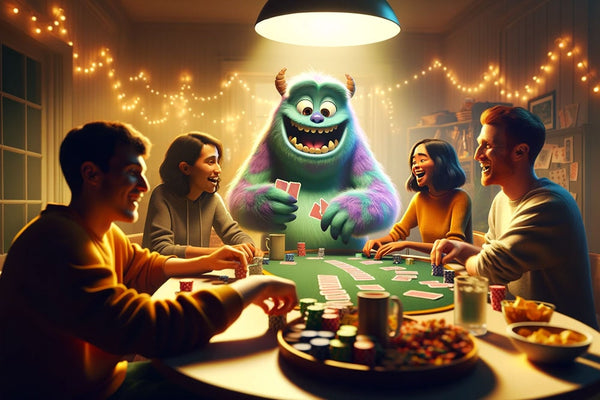 A monster schedules a poker night with human friends as a thing to do on Sunday afternoon