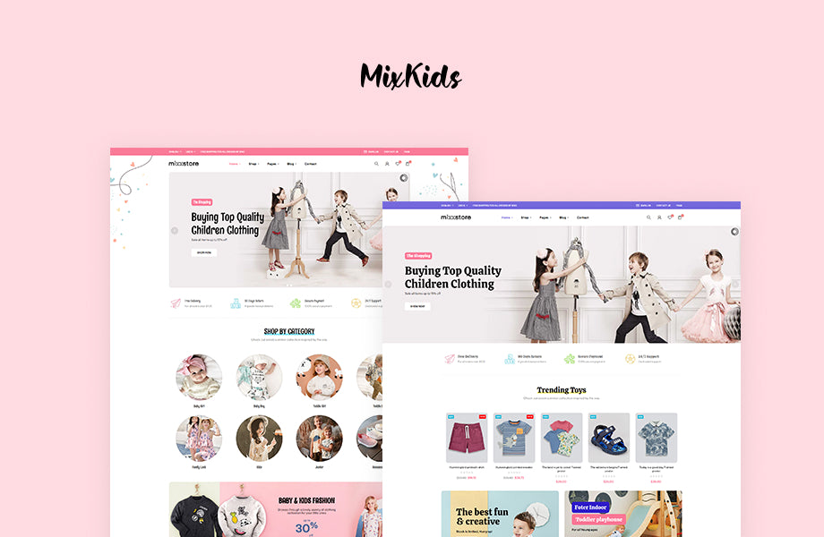 Leo MixKids Elementor - Fashion Store Prestashop Theme