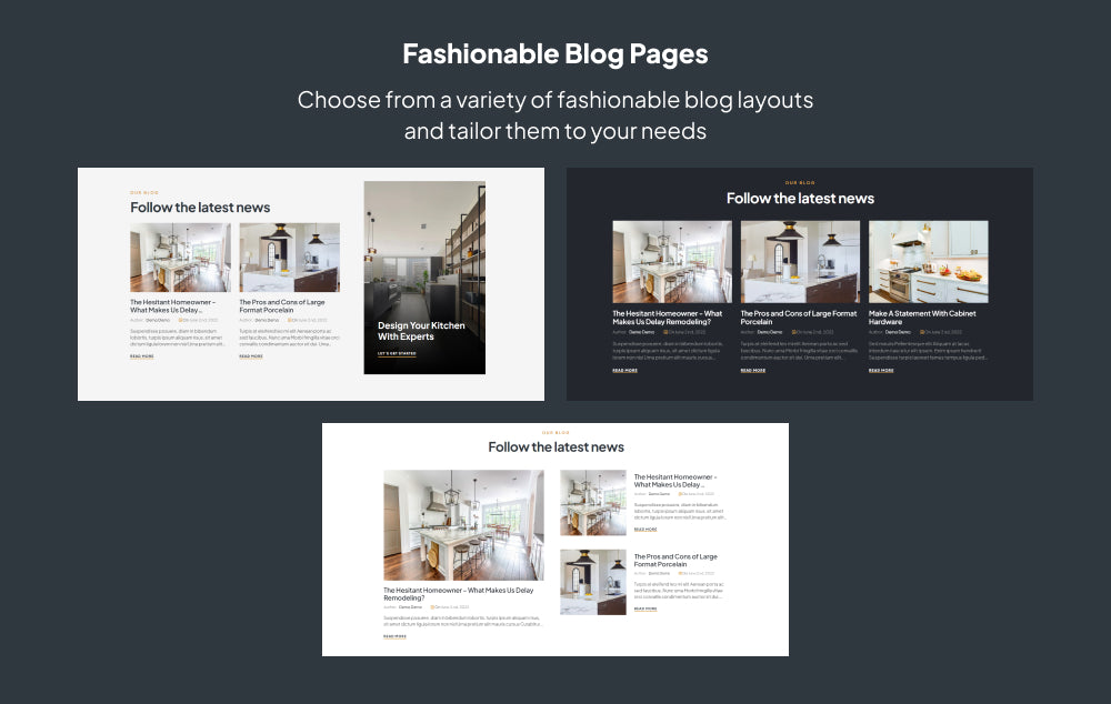 Fashionable Blog Pages 
