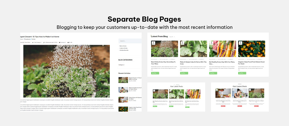 Separate Blog Pages