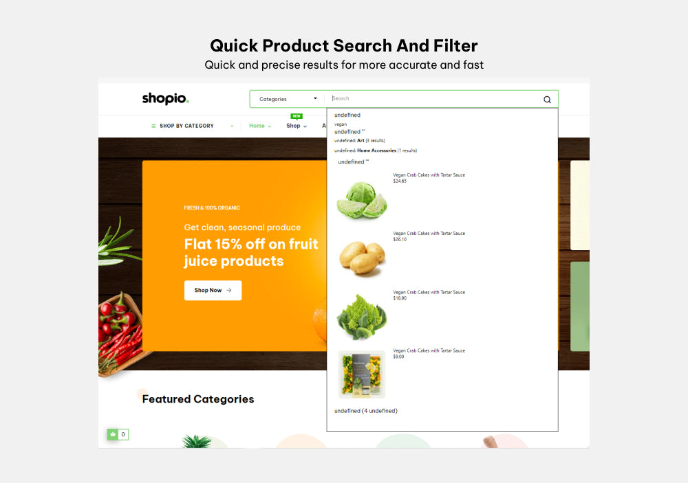 Quick Product Search And Filter