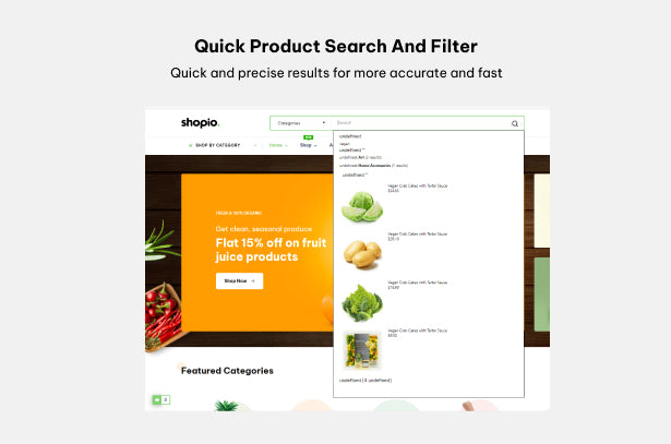 Quick Product Search And Filter