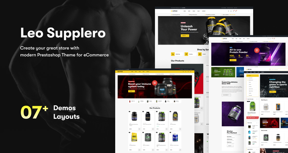Leo Supplero - Sports & Gym Supplements Prestashop 1.7 Theme