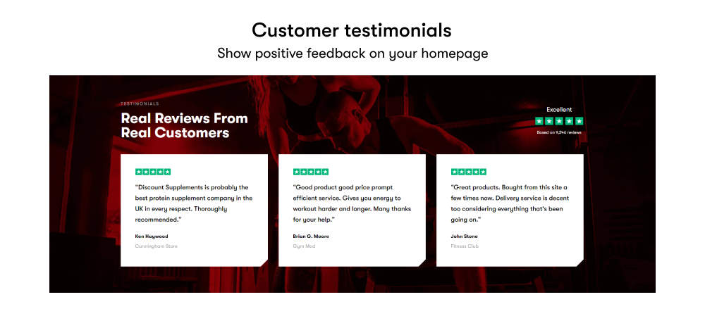 Customer testimonials