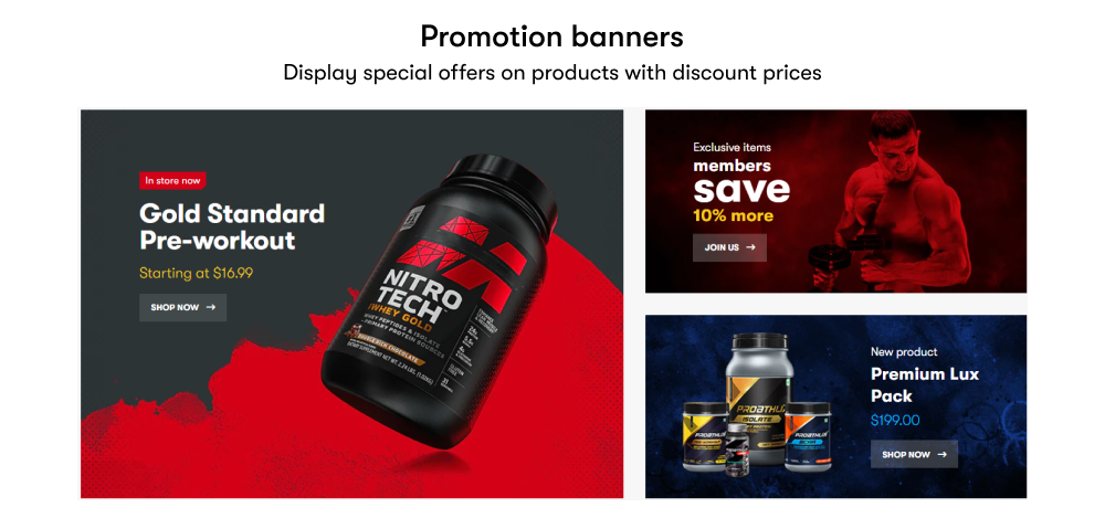 Promotion banners