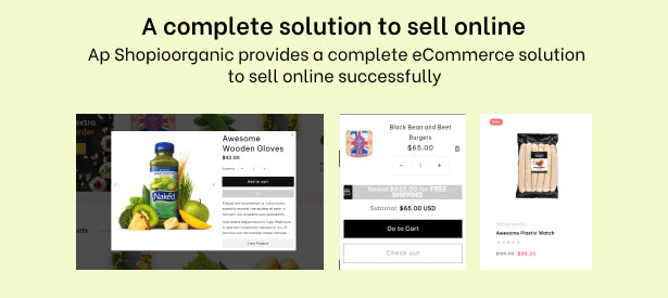 A complete solution to sell online