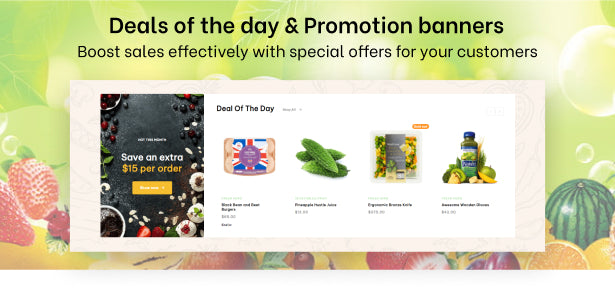 Deals of the day & Promotion banners