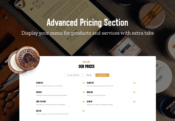 Advanced Pricing Section