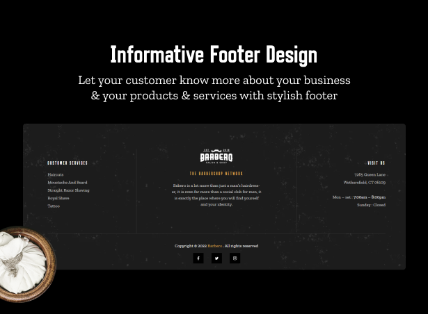 Informative Footer Design