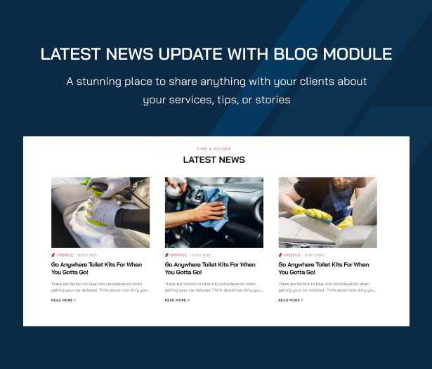 Latest News Update with Blog module