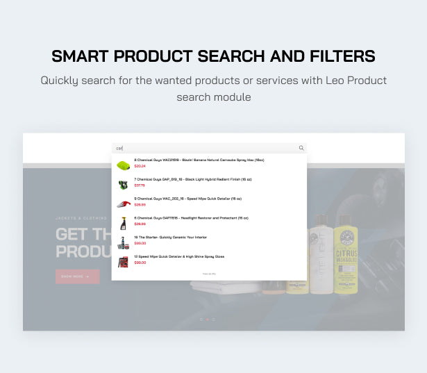 Smart Product Search and Filters