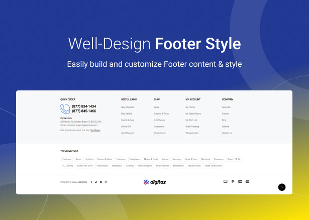 Well-design Footer style