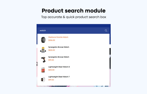 Product search module