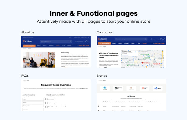 Inner & Functional pages