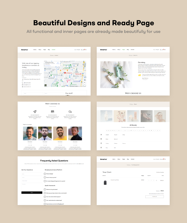 Beautiful Designs and Ready Page