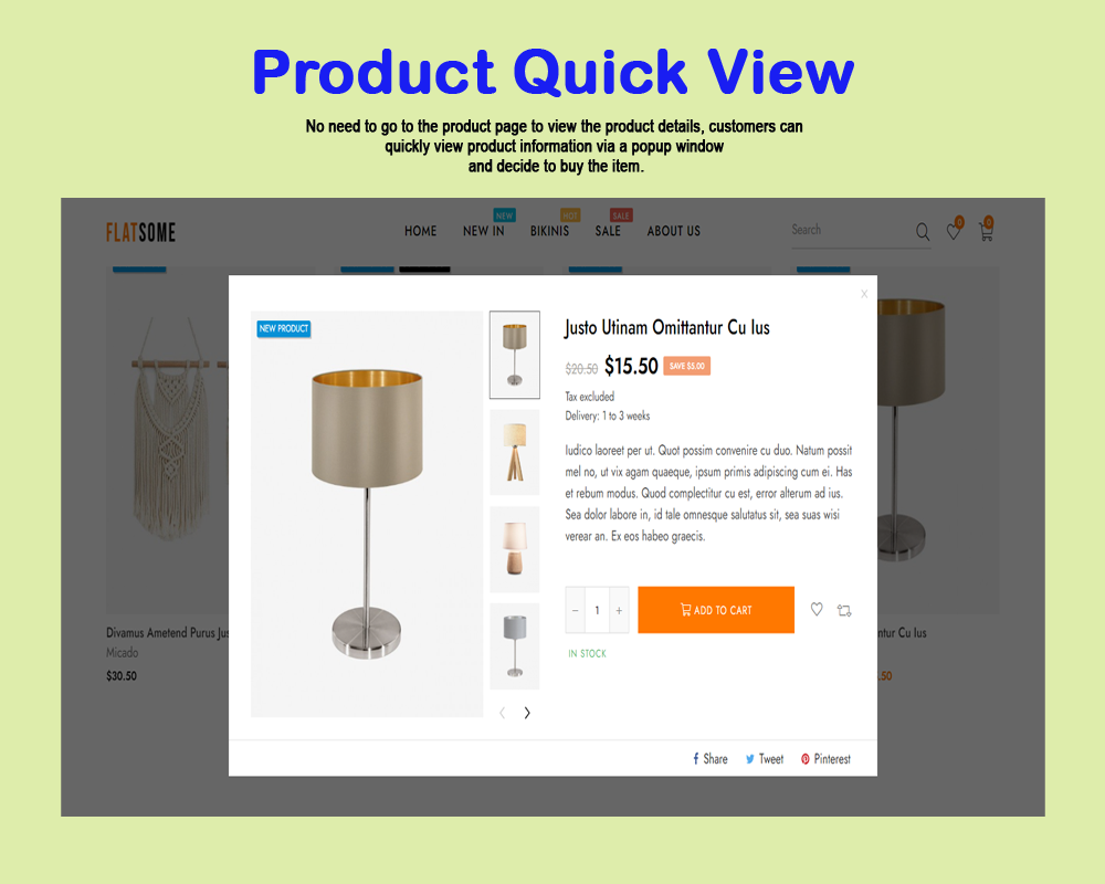 Product Quick view