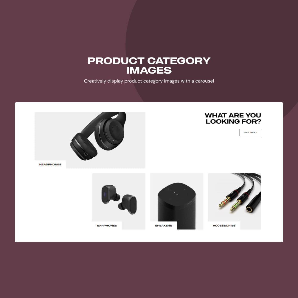  Product Category Images with carousel