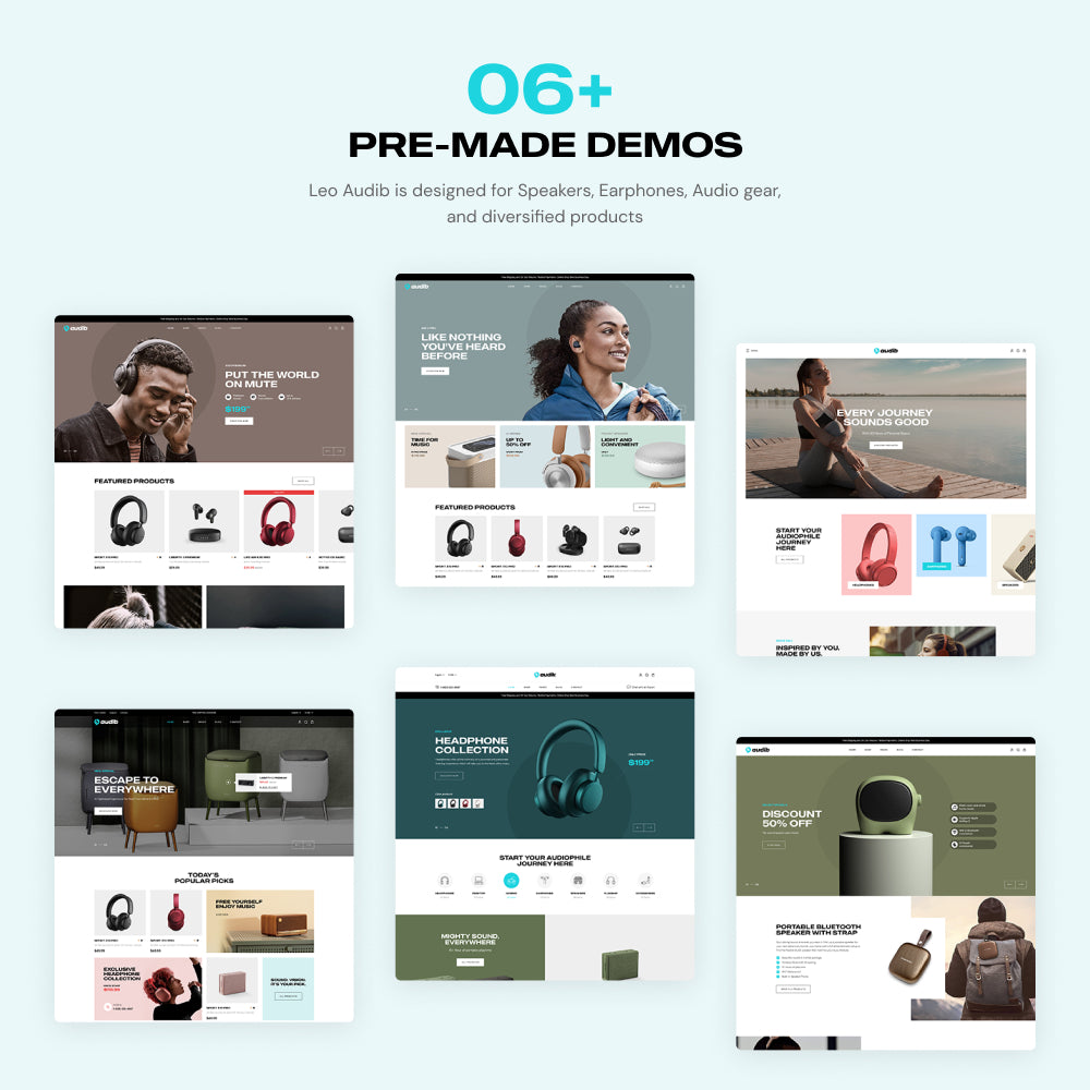 06+ Homepage Demos for Speakers and Audio Gears