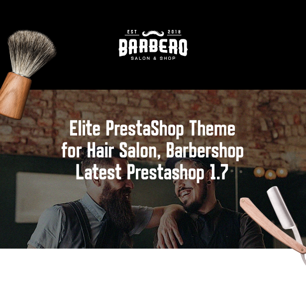 Leo Barbero - The best Hair Salon & Barbershop Prestashop Theme