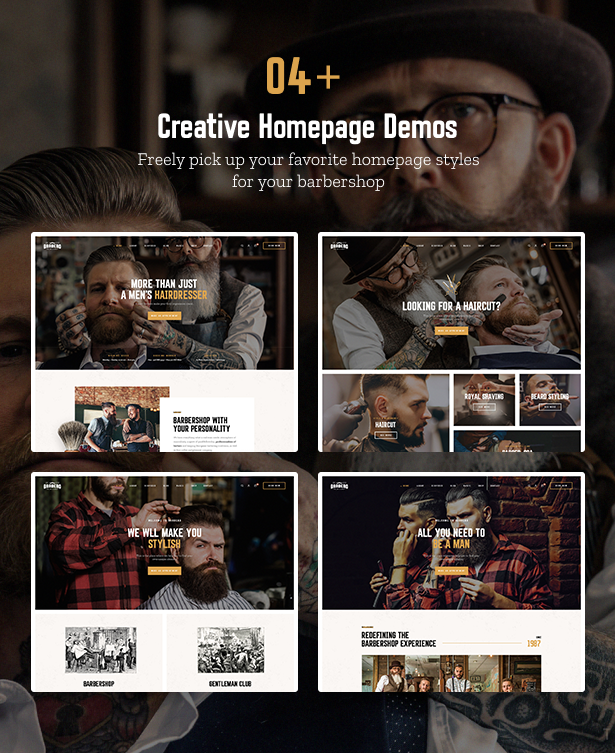 04+ Stunning and Creative Pre-made homepage demos