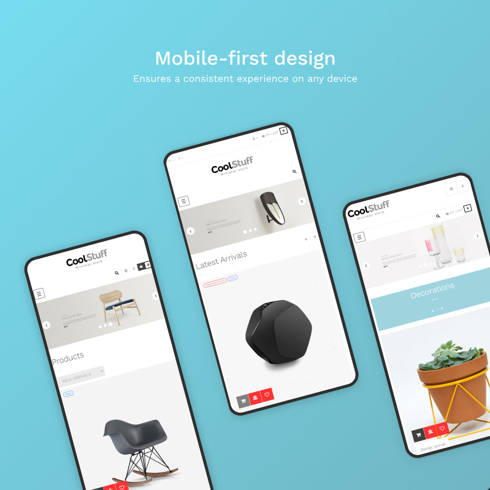 Responsive & Mobile - first design 