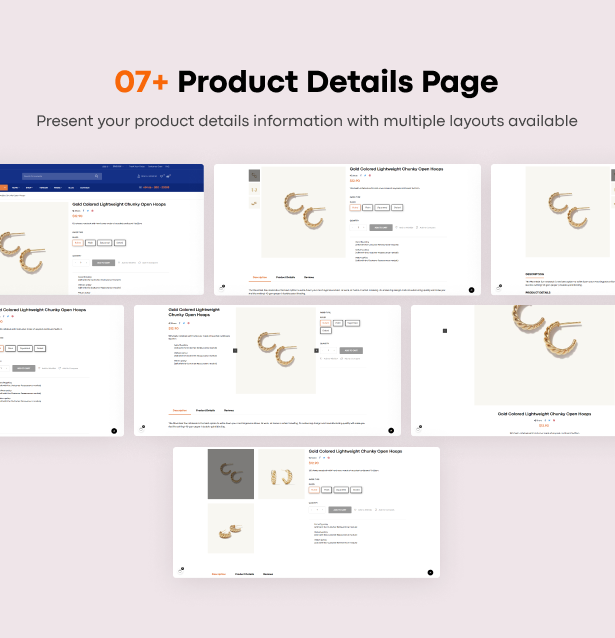 Multiple Product Details Page