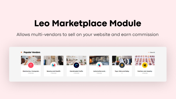 Leo Marketplace Module integration