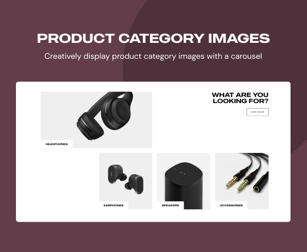  Product Category Images with carousel