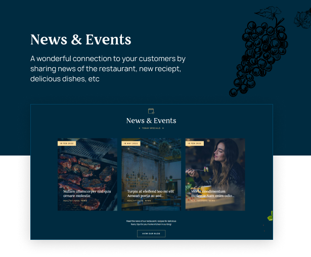 News and Events with Blog module